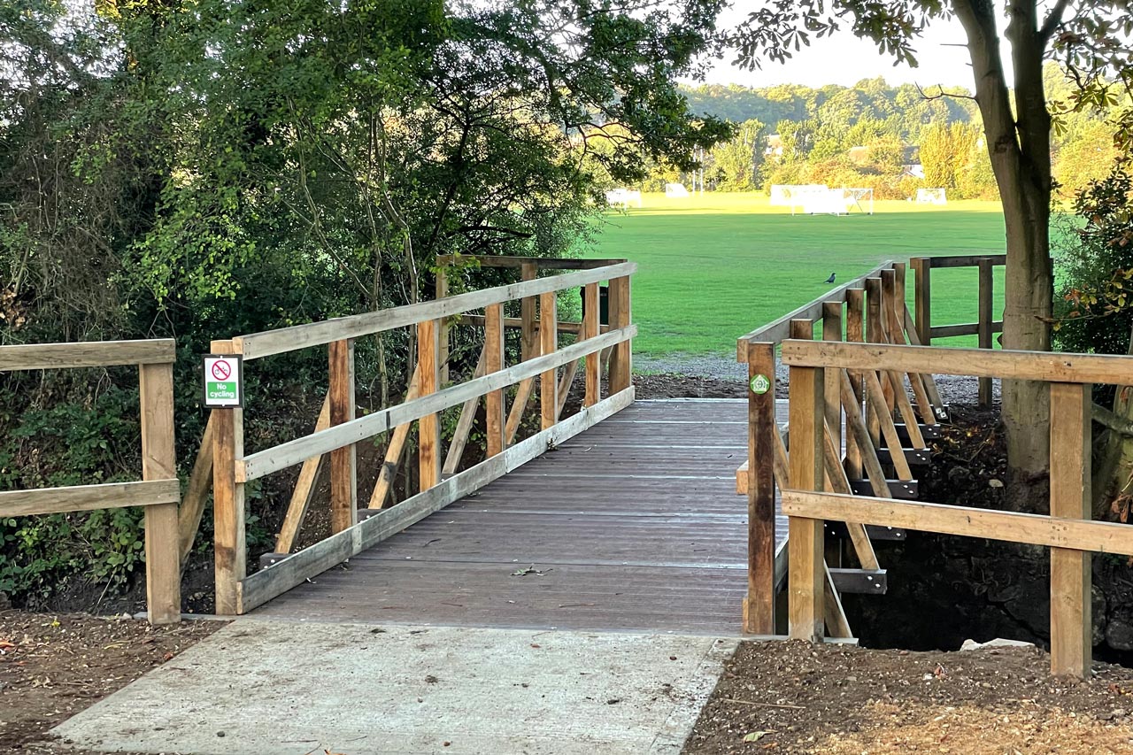 New bridge over the Beverley Brook