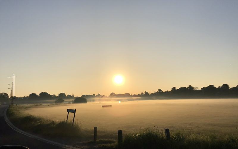 Wimbledon Common at  sunset